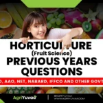 Horticulture Previous Year Questions