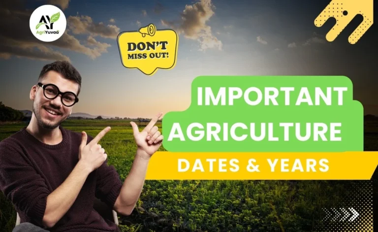 Important-Agriculture-Dates-Years