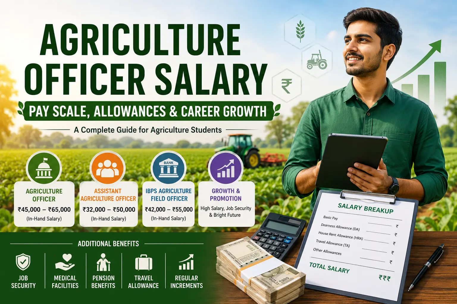 Agriculture officer salary in India